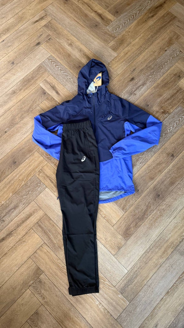 Asics Waterproof Tracksuit Midnight Blue Black