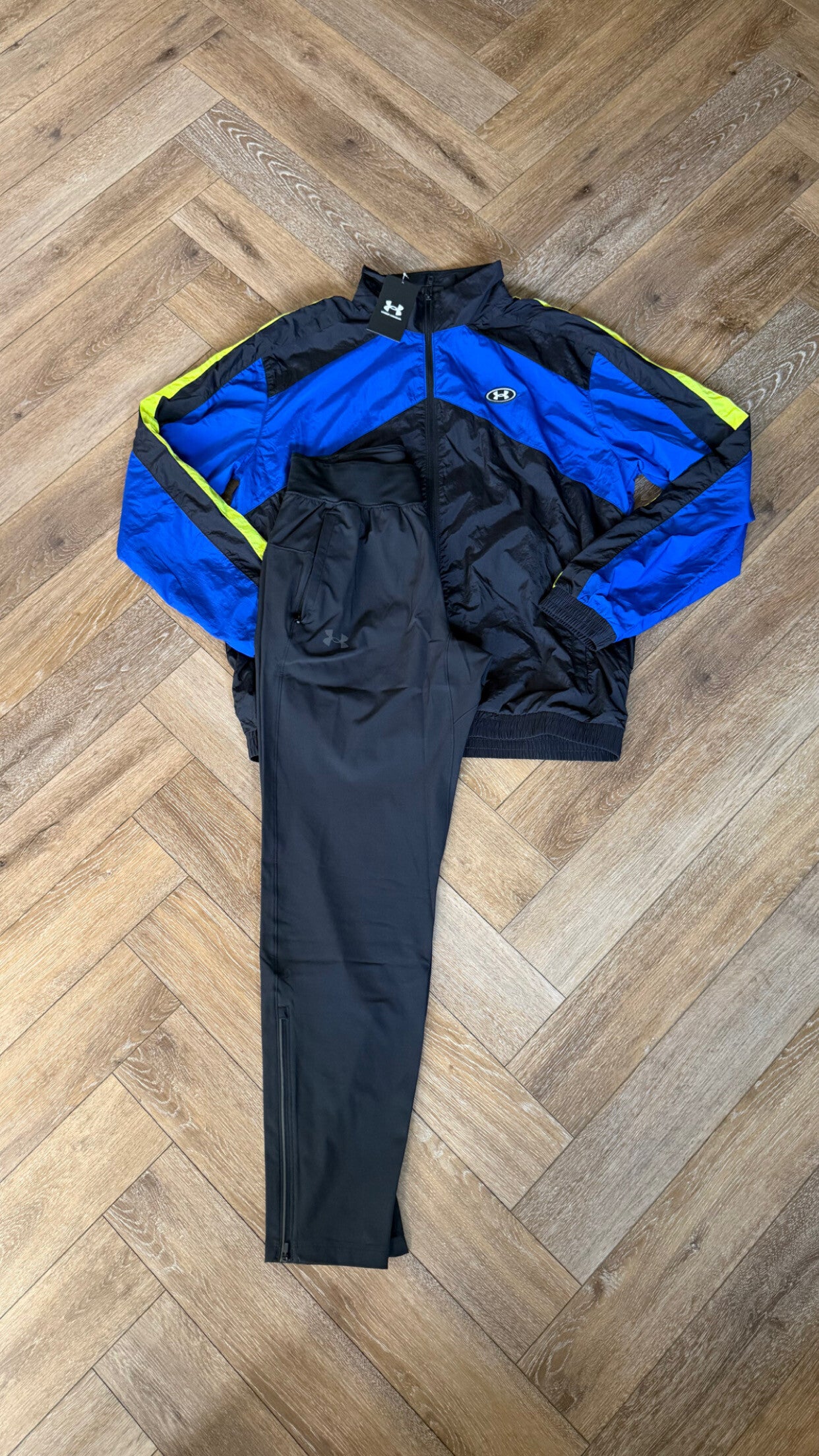 Under Armour Tracksuit Blue Yellow Black