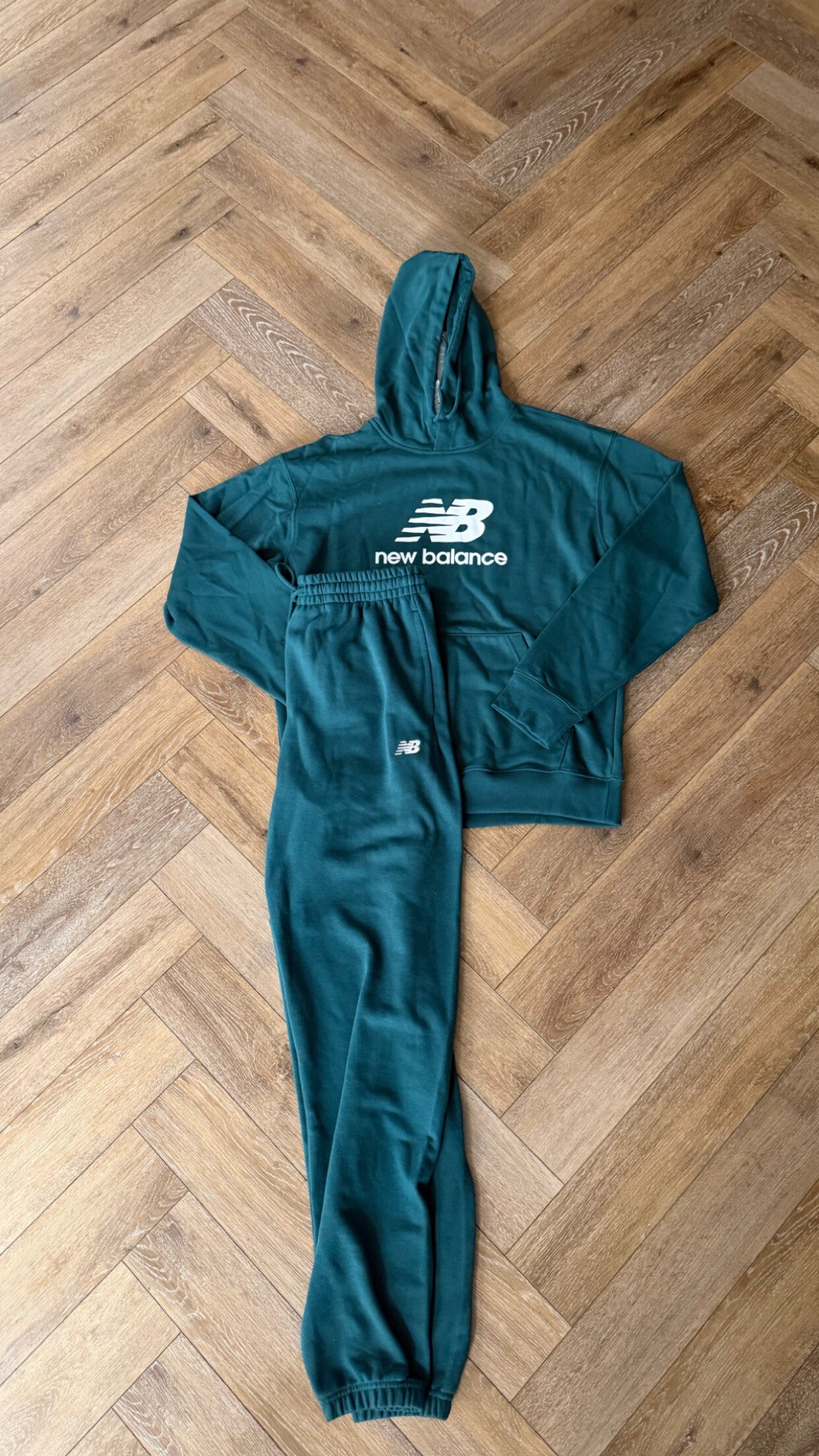 New Balance Fleece Tracksuit Green