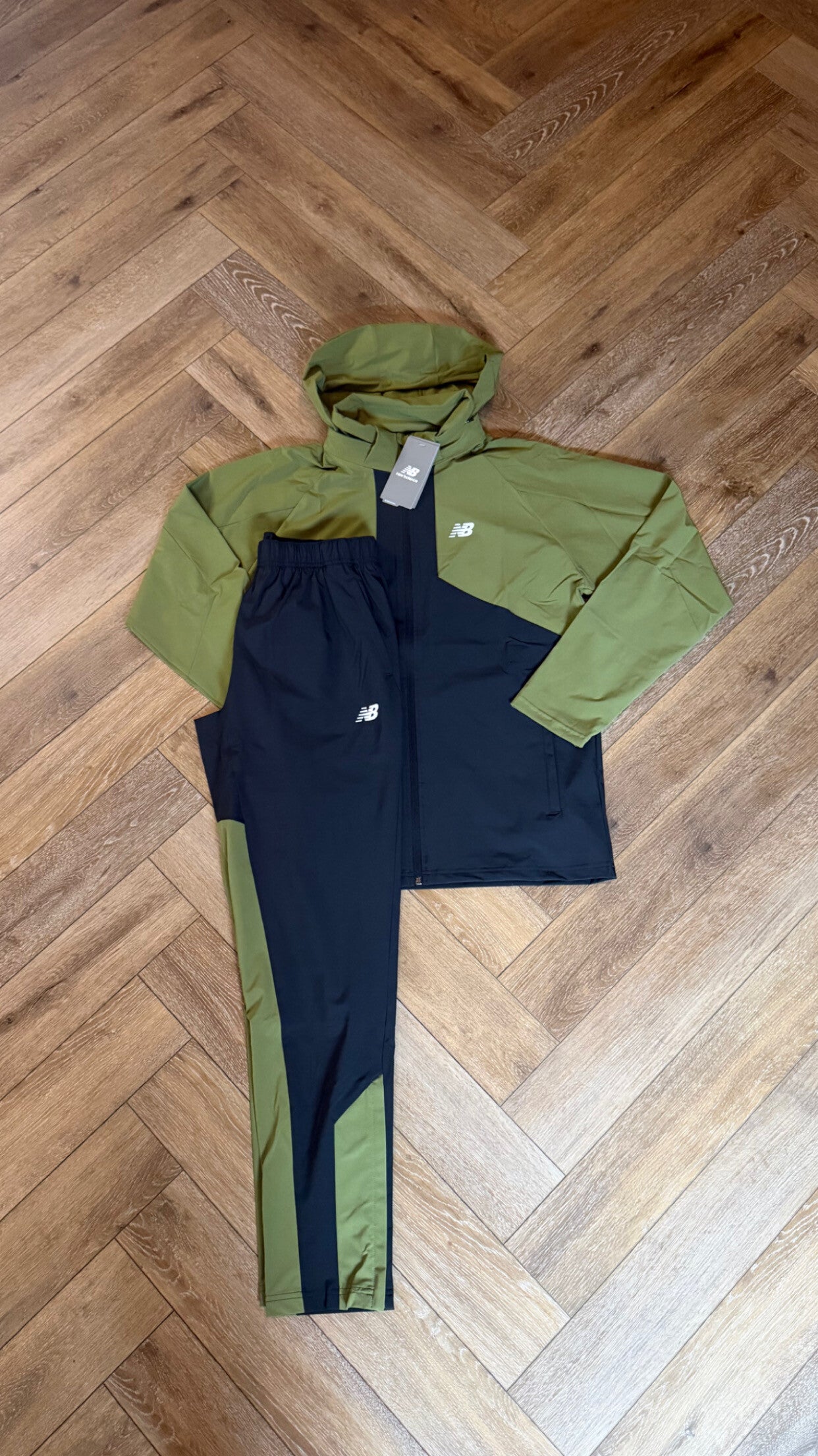 New Balance Tracksuit Green Black