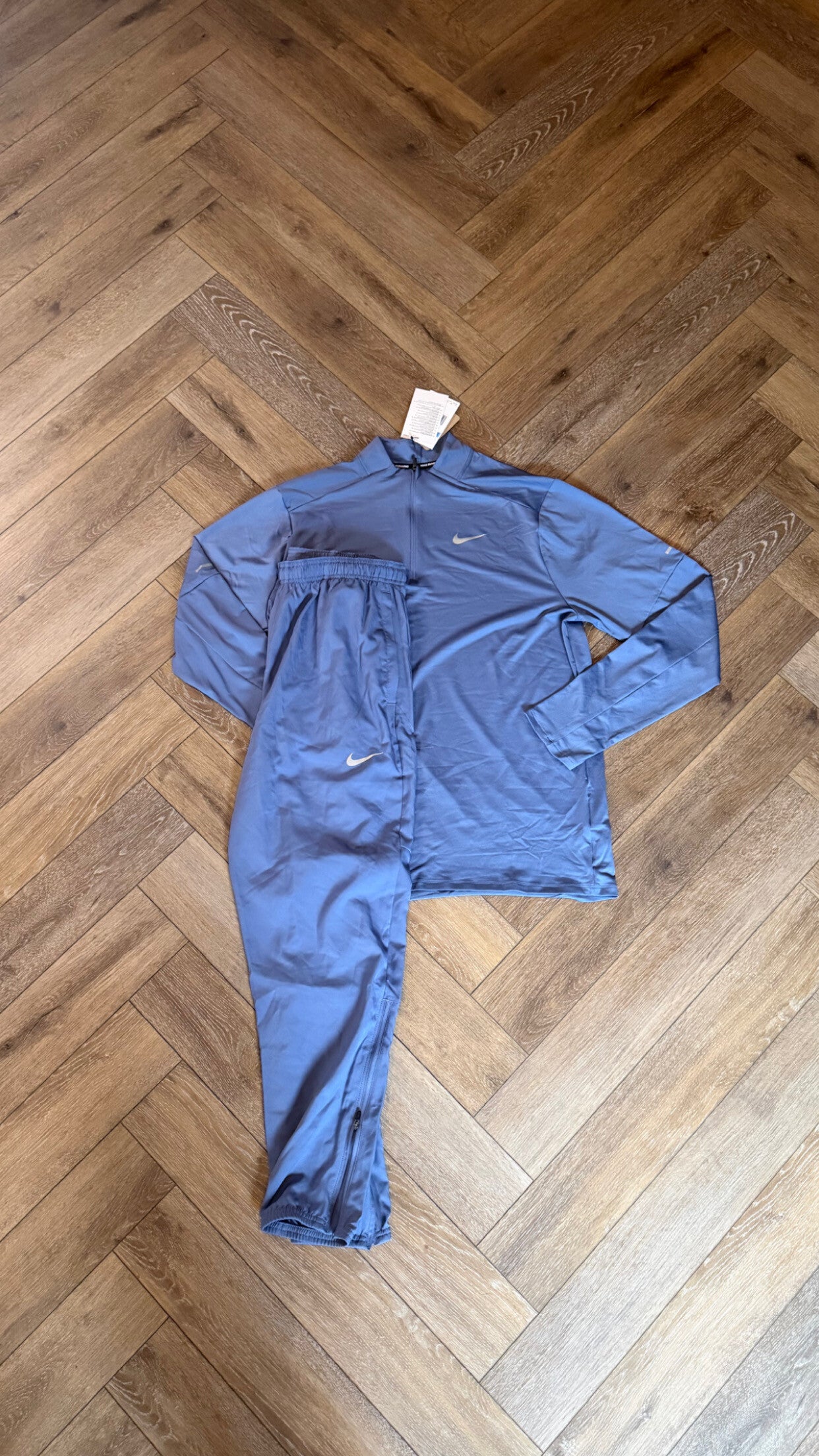 Nike Longsleeve Tracksuit Light Blue