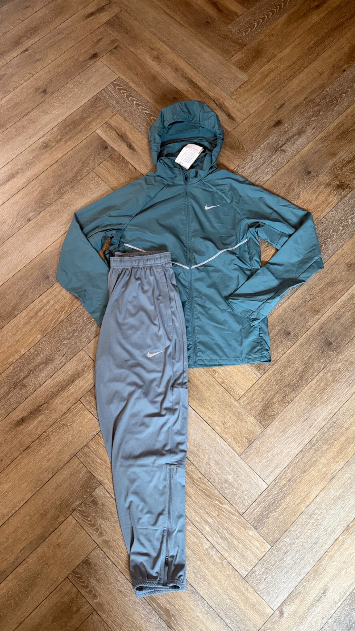 Nike Tracksuit Green Grey