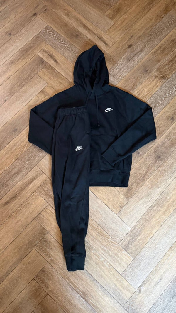 Nike Hoodie Fleece Tracksuit Black