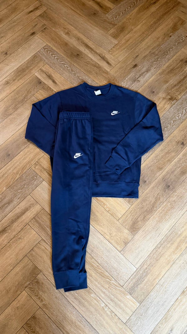 Nike Fleece Tracksuit Dark Blue
