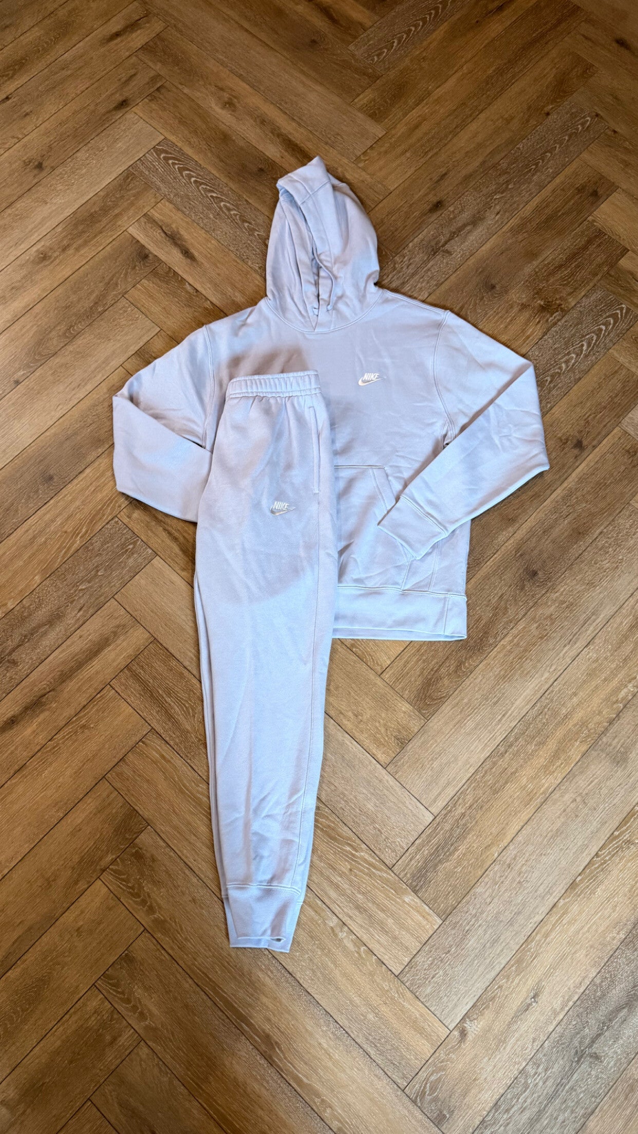Nike Hoodie Fleece Tracksuit Light Blue