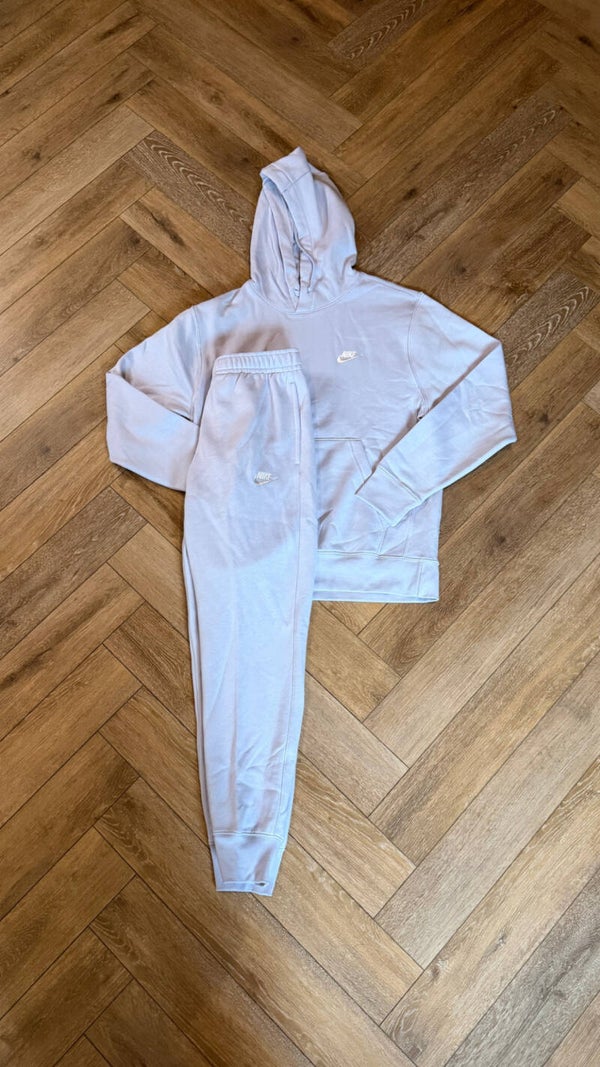 Nike Hoodie Fleece Tracksuit Light Blue