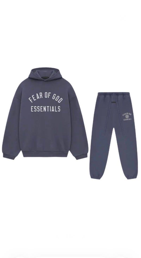 Fear Of God Essentials Tracksuit Fw24 Marine Blue
