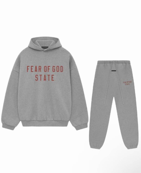 Fear Of God Essentials Tracksuit FW24 Dark Heather State