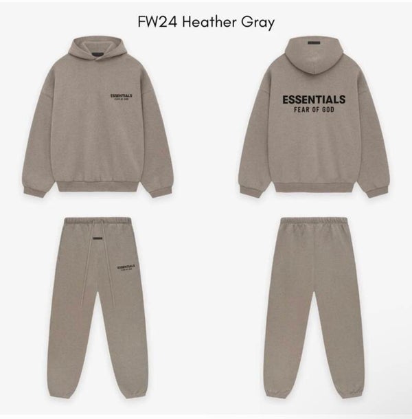 Fear Of God Essentials Tracksuit FW24 Heather Grey
