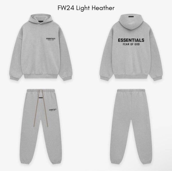 Fear Of God Essentials Tracksuit FW24 Light Heather