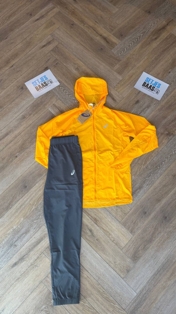 Asics Accelerate Tracksuit Yamabuki Graphite Grey