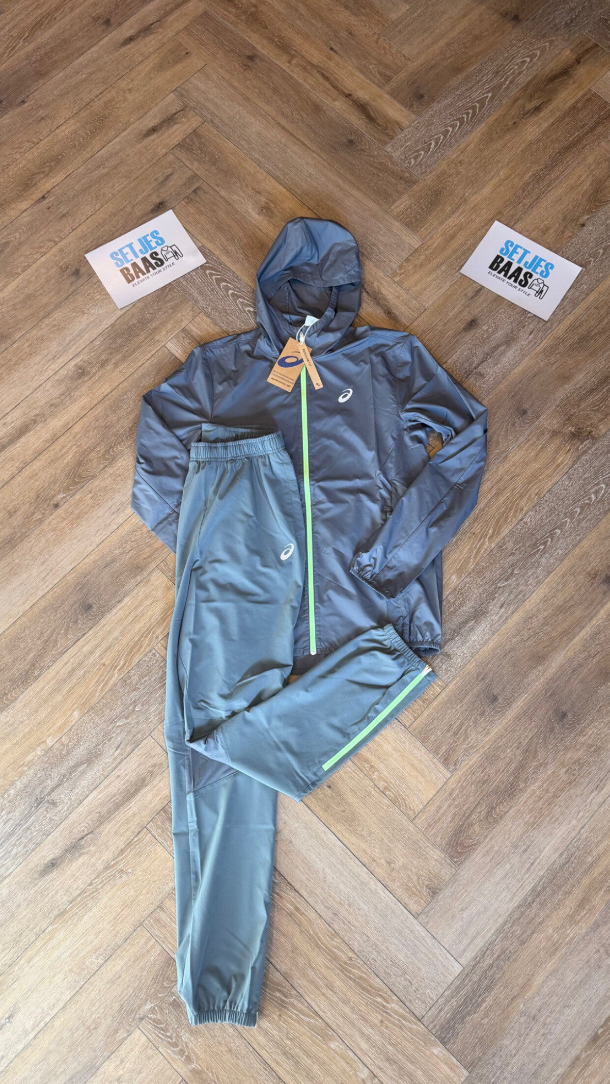 Asics Accelerate Tracksuit Steel Grey