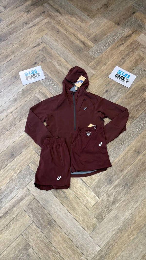 Asics Trio Set Dark Red