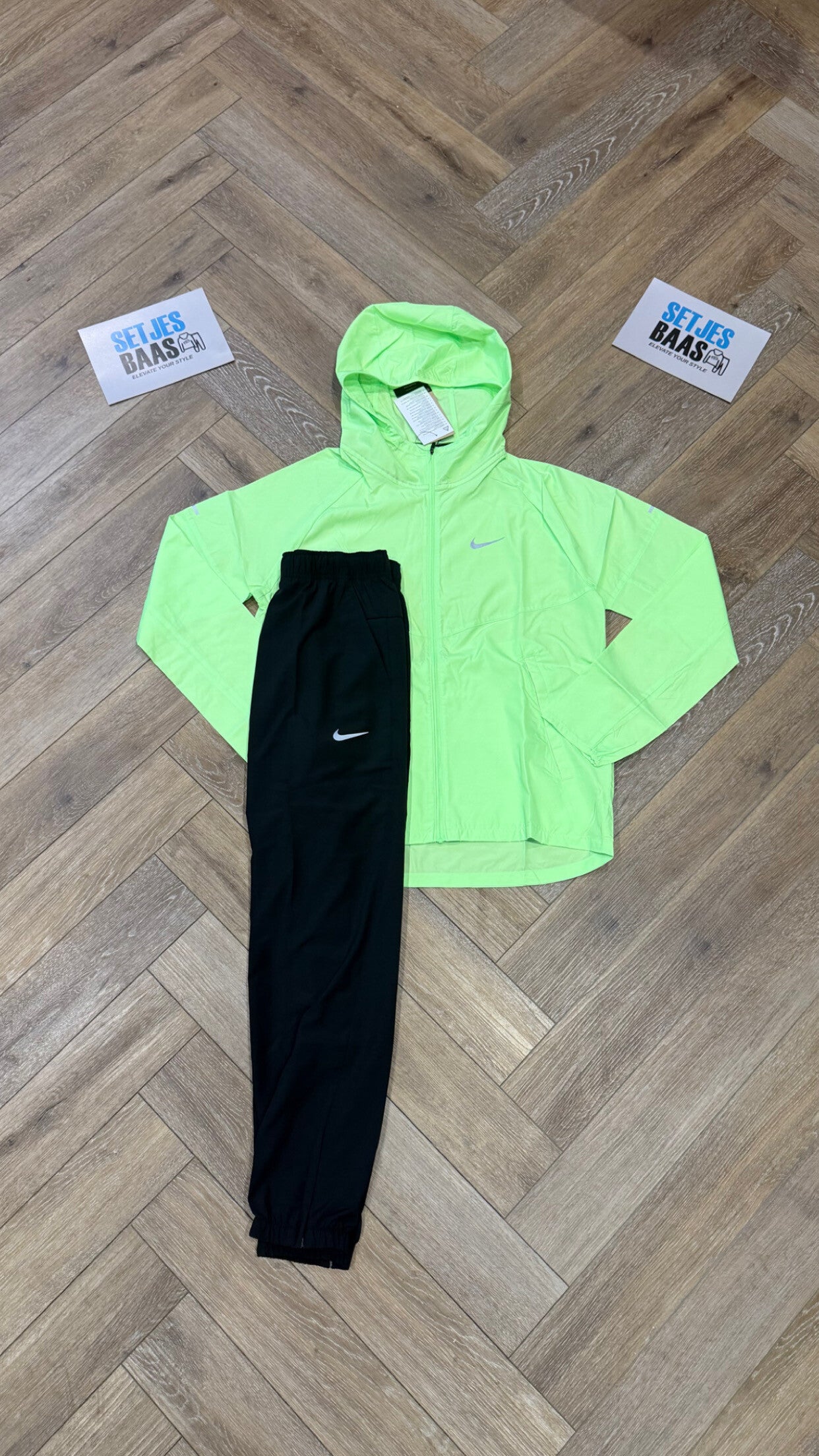 Nike Tracksuit Lime Black