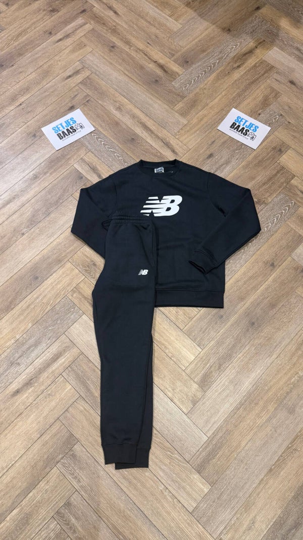 New Balance Fleece Tracksuit Black