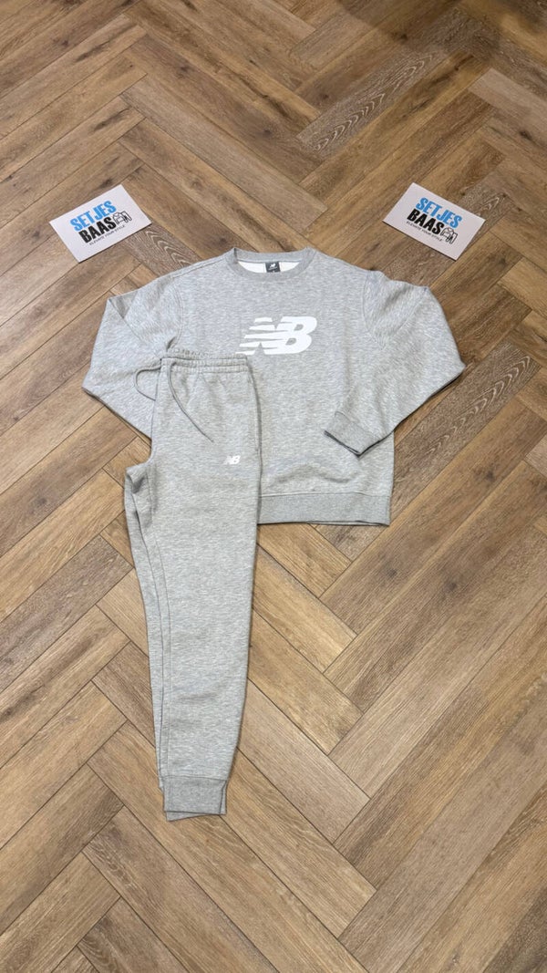 New Balance Fleece Tracksuit Grey