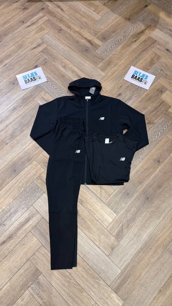New Balance Woven Tracksuit Black + T SHIRT