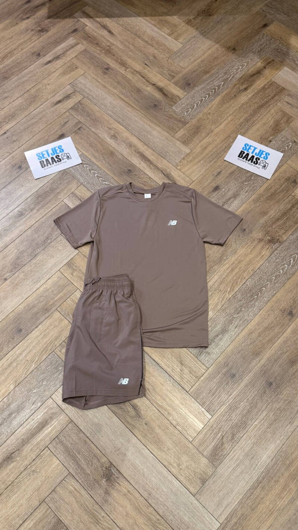 New Balance Short Set Kaki