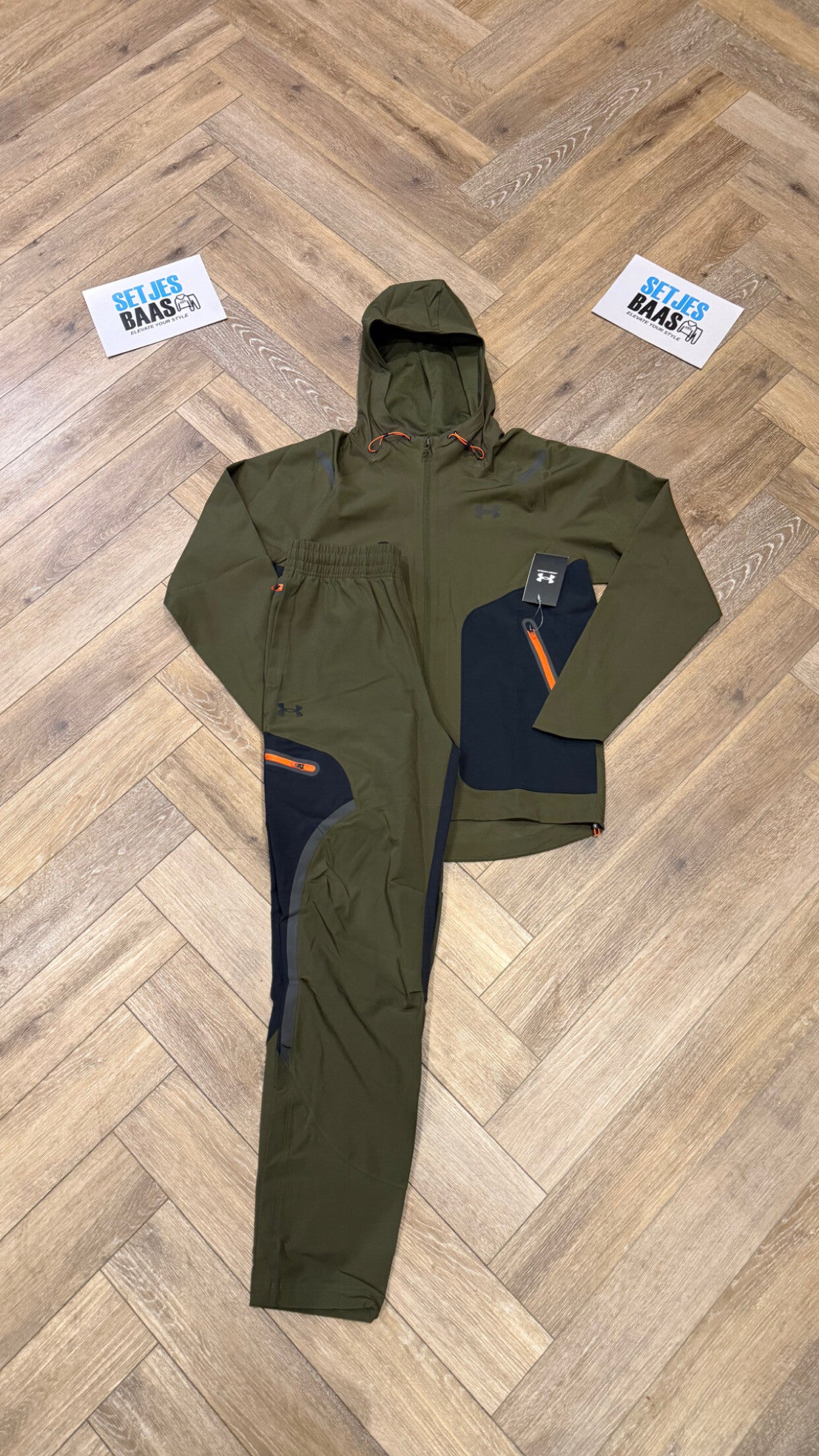 Under Armour Tracksuit Dark Green