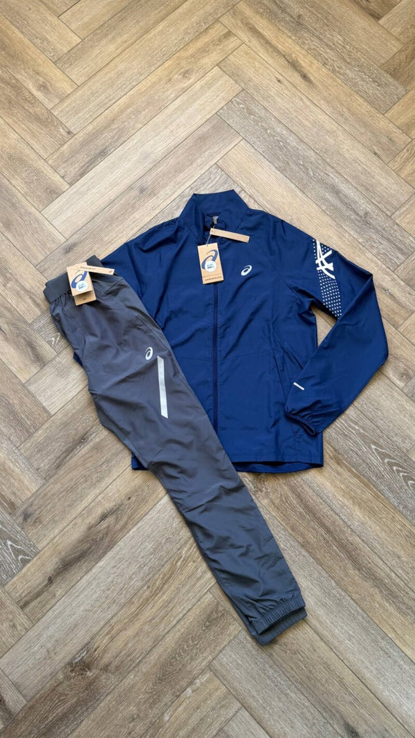 Asics Accelerate Icon Lite Show Tracksuit Thunder Blue Grey