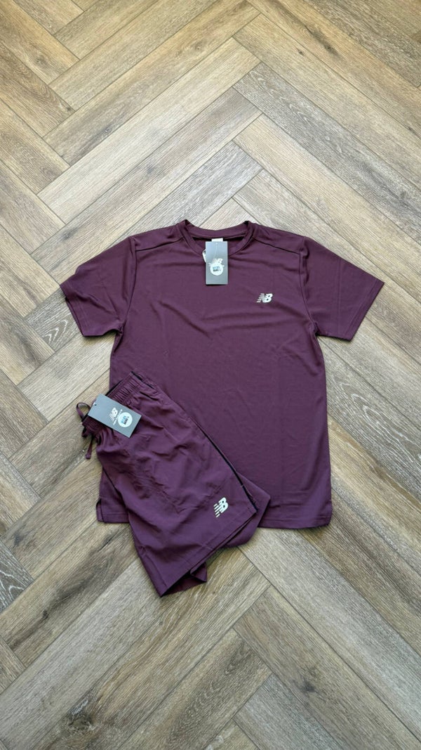 New Balance Short Set Bordeaux Red