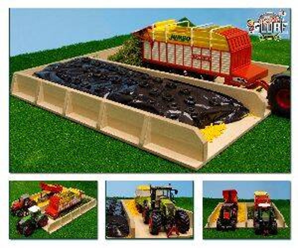 Sleufsilo hout 38x46x5cm - 1:32
