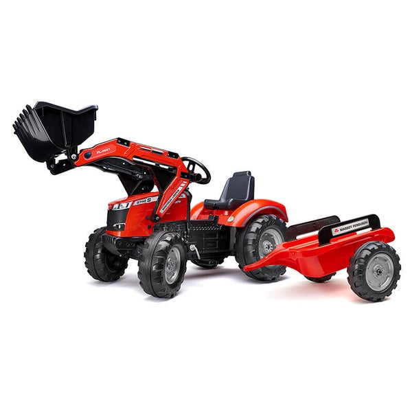 Massey Ferguson 8740s met voorlader en kar 3-7 jaar