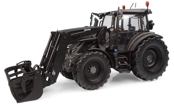 Valtra G135 met frontlader - Titanium Grijs - Limited Edition - 1:32