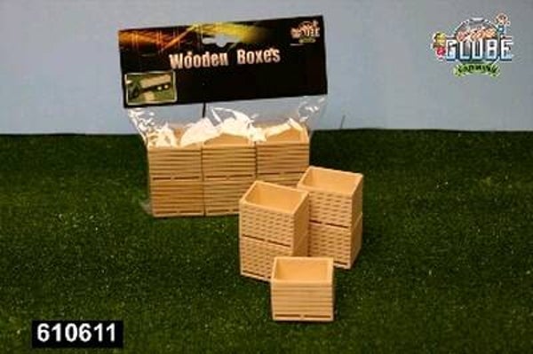 Houten Aardappelkisten Set a 6 stuks - 1:32