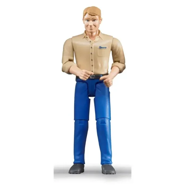 Bruder - Bworld man: blank, blond, blauwe jeans