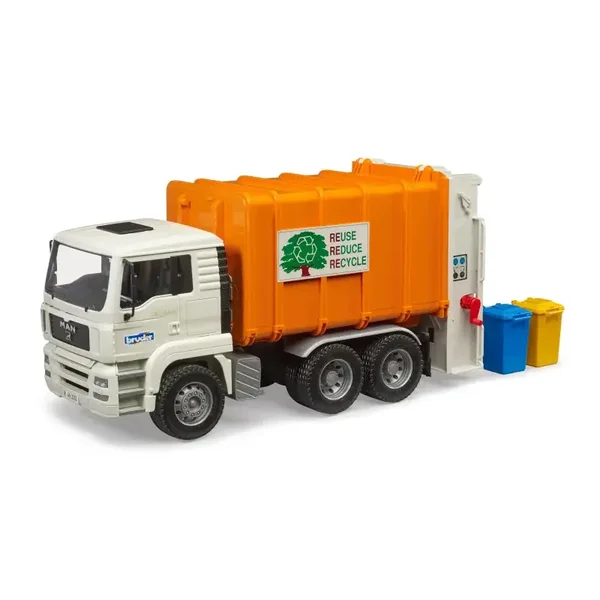 Bruder - MAN TGA vuilniswagen met achterlader - 1:16