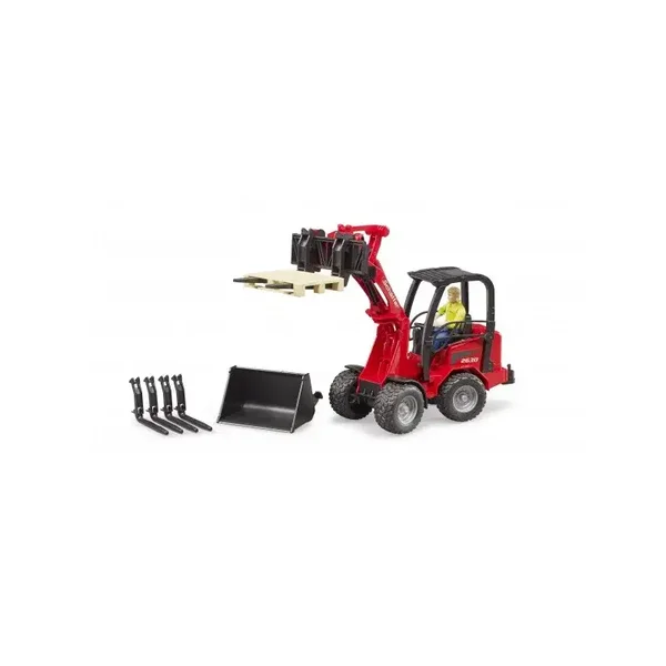 Bruder - Schäffer Compace lader 2034 + accessoires - 1:16