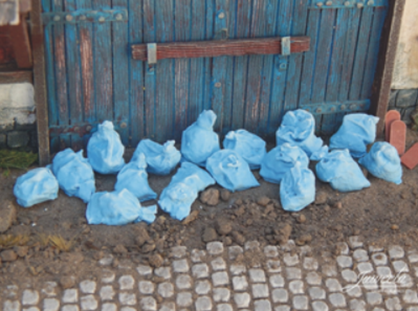 Vuilniszakken Blauw 10st - 1:32