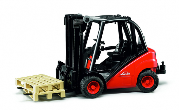 Bruder Linde H30D vorkheftruck met 2 pallets