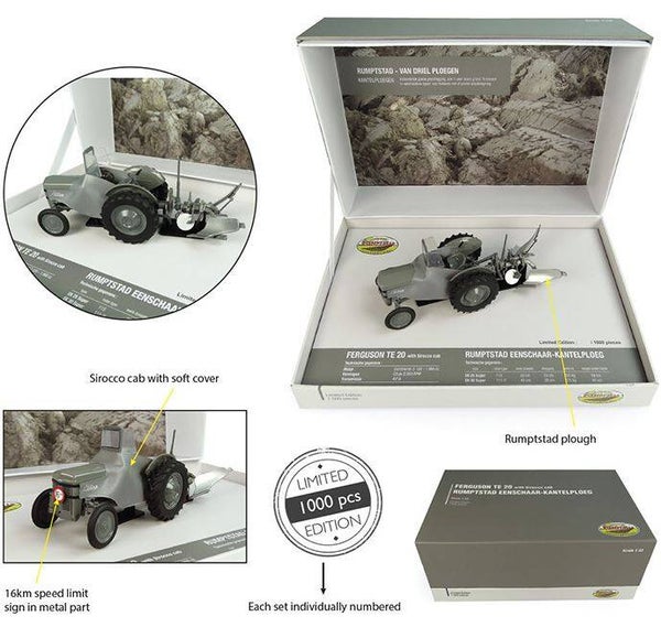 Ferguson TEA20 met Rumptstad ploeg - 1:32 - Limited Edition