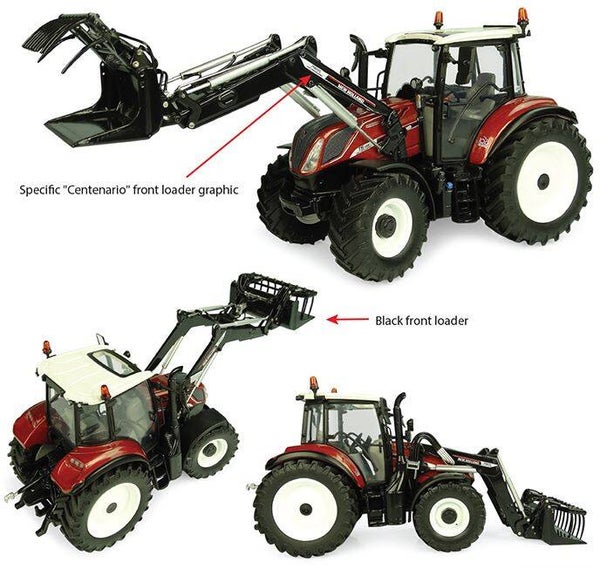 New Holland T5.120 met voorlader Centenario - 1:32