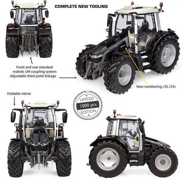 Massey Ferguson 5S.125 Black Edition Limited Edition - 1:32