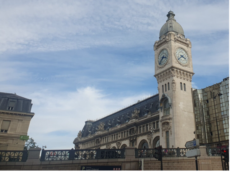 arrivée à Paris gare de Lyon -  mutation  professionnelle -  soin médicaux -  touristique - familial