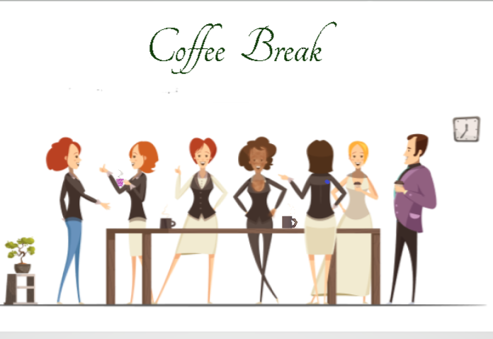  des collaborateur, des collègues de travail  qui discutent pendant la pause café..
