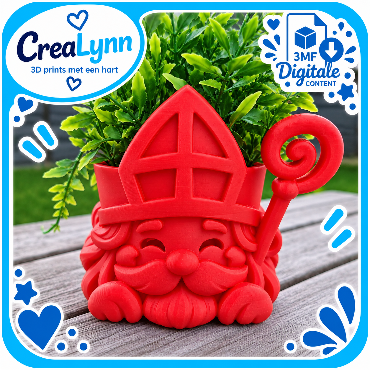 Digitale content - Sinterklaas bloempotje