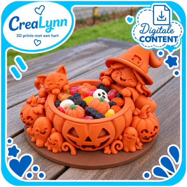 Digitale content - Halloween pot met snoepjes