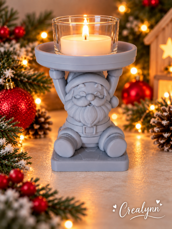 Kerst - Kerstman kaarsenhouder