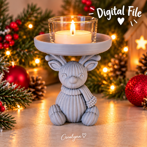 Digitale content - Kerst - Rendier kaarsenhouder