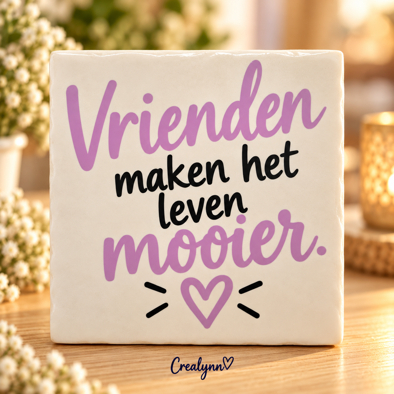 Tegeltjesgeluk: Vrienden maken het leven mooier