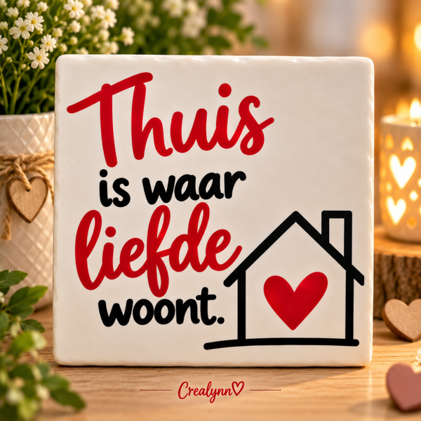 Tegeltjesgeluk: Thuis is waar liefde woont
