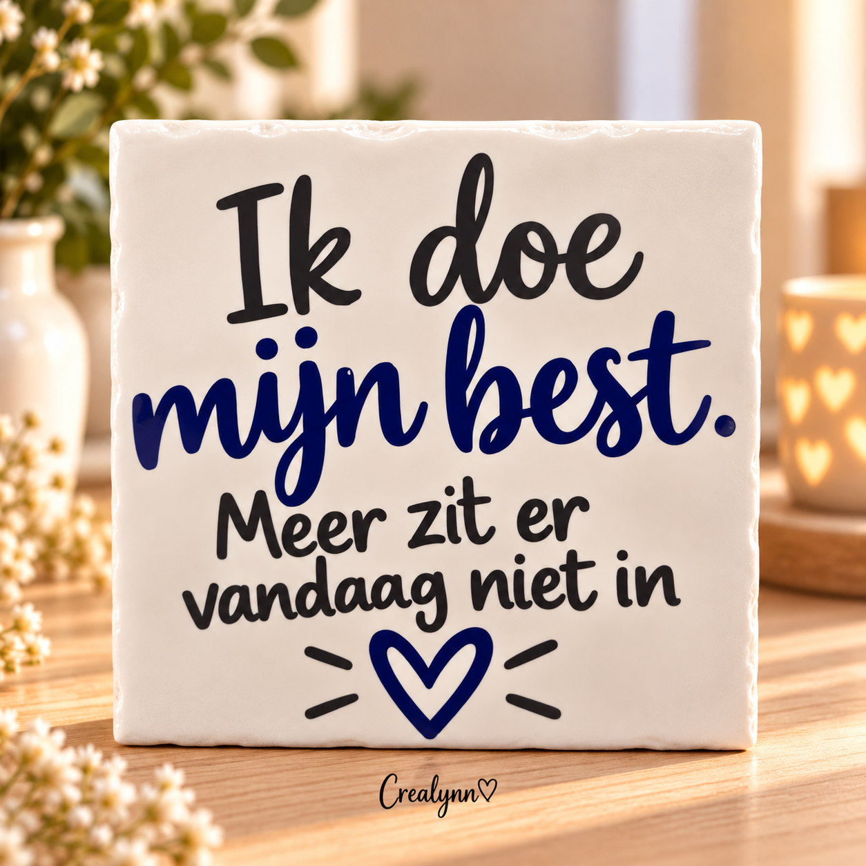 Tegeltjesgeluk: Ik doe mijn best