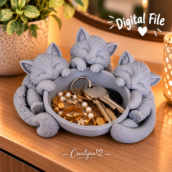 Digitale content - Decoratie - Schaaltje katten