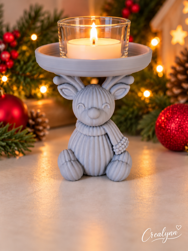 Kerst - Rendier kaarsenhouder