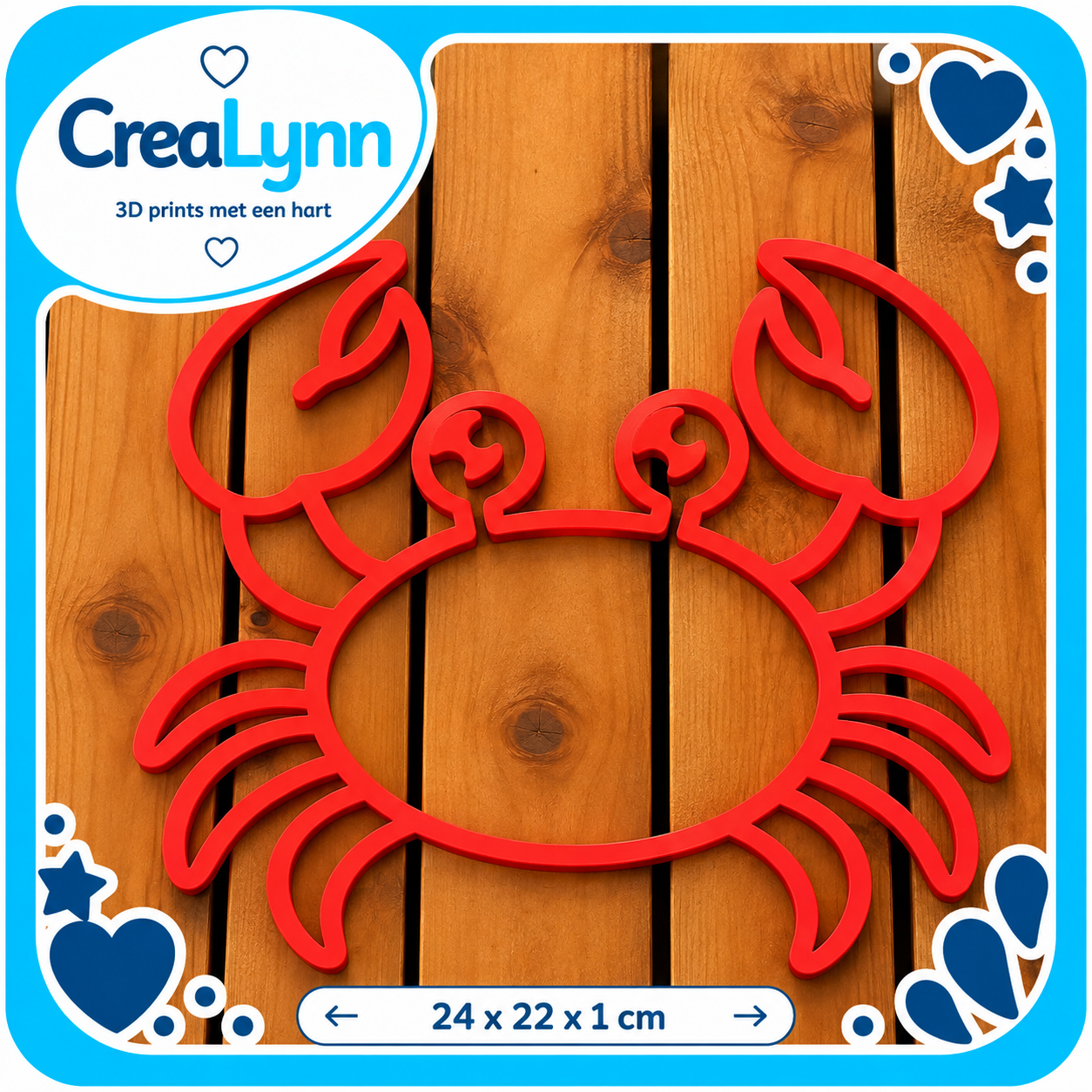 Decoratie - Muurdecoratie krab