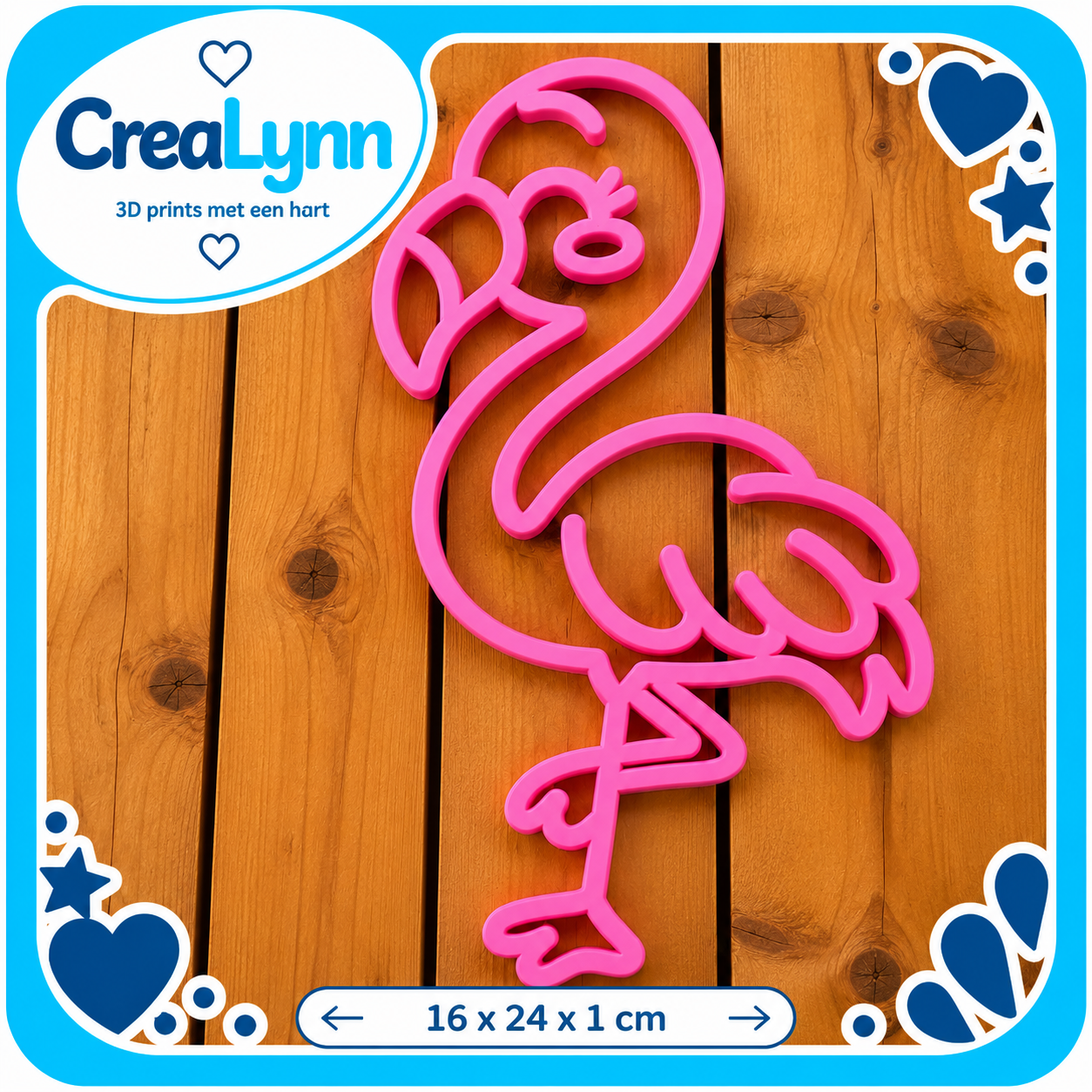 Decoratie - Muurdecoratie flamingo